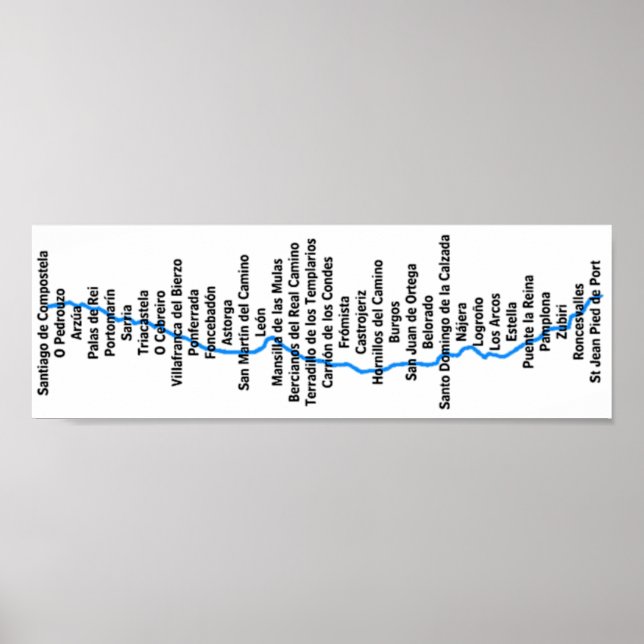 Camino de Santiago Poster (Framsidan)
