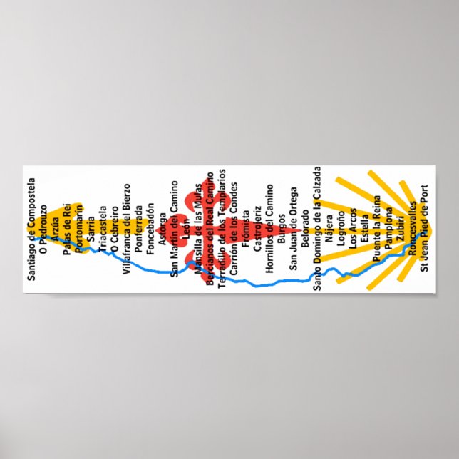 Camino de Santiago Poster (Framsidan)