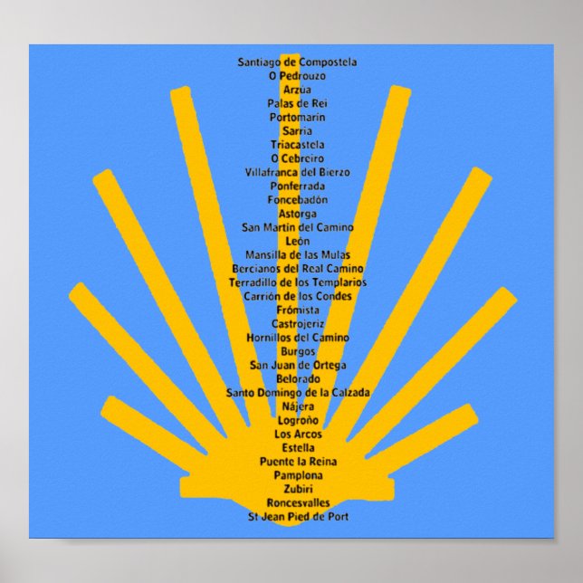 Camino de Santiago Poster (Framsidan)