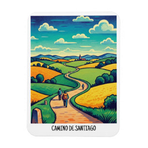 Camino de Santiago Resor Magnet