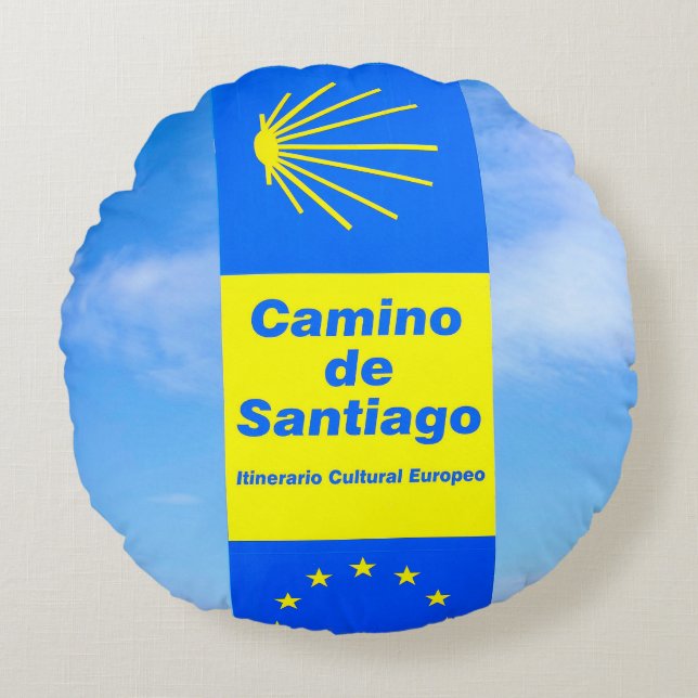 Camino de Santiago Rund Kudde (Framsidan)