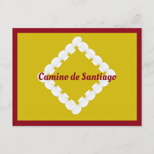 Camino de Santiago Scallop Snäcka Vykort