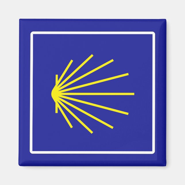Camino de Santiago Sign, Spanien Magnet (Framsidan)