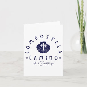 Camino De Santiago Spain Scallop Snäcka St James H Kort