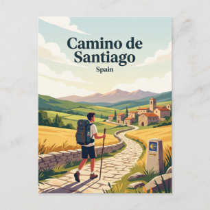 Camino de Santiago Spanien Vykort