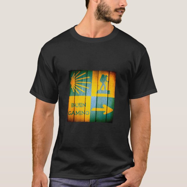 Camino de Santiago T-Shirt (Framsida)