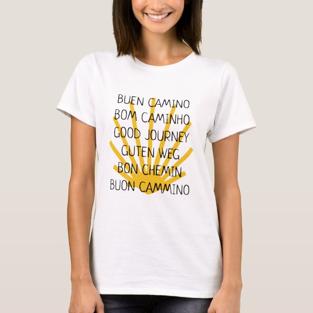 Camino de Santiago T-Shirt (Framsida)
