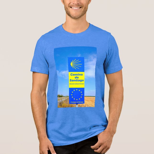 Camino de Santiago T Shirt (Framsida)