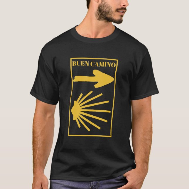 Camino de Santiago T-Shirt (Framsida)