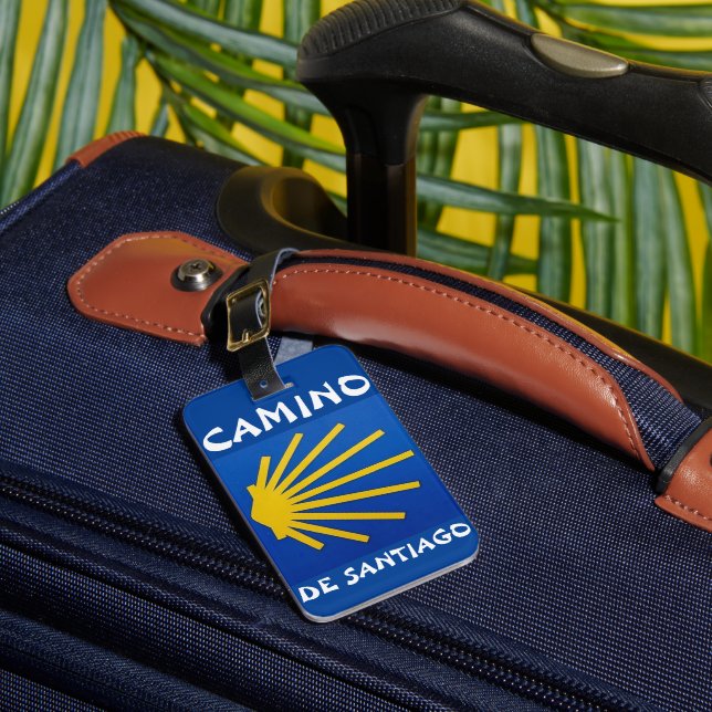 Camino de Santiago The way of st James 0002 Bagagebricka (Framsida Insitu 1)
