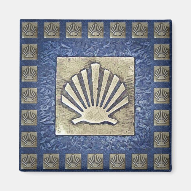 Camino de Santiago The way of st James 0031 Magnet (Framsidan)