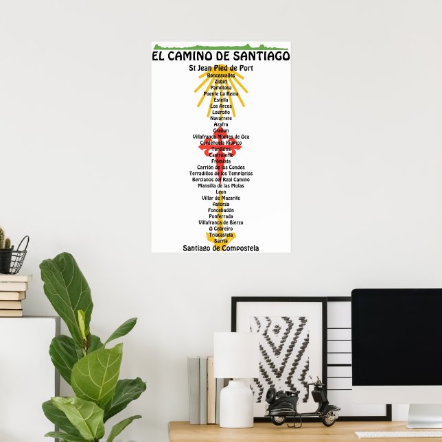 Camino de Santiago The way of st James 0312 Poster (Hemmakontoret)