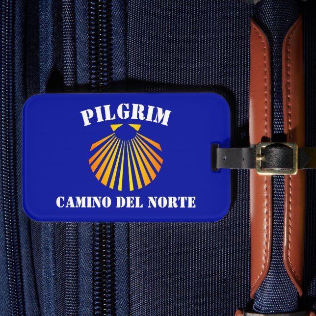 Camino del Norte pilgrimer Bagagebricka (Framsida Insitu 4)