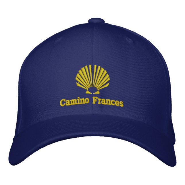 Camino Frances Pilgrims Scallop-snäcka Broderad Keps (Framsida)