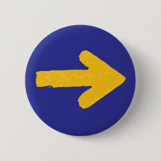 Camino Gult Arrow Button Camino de Santiago Knapp