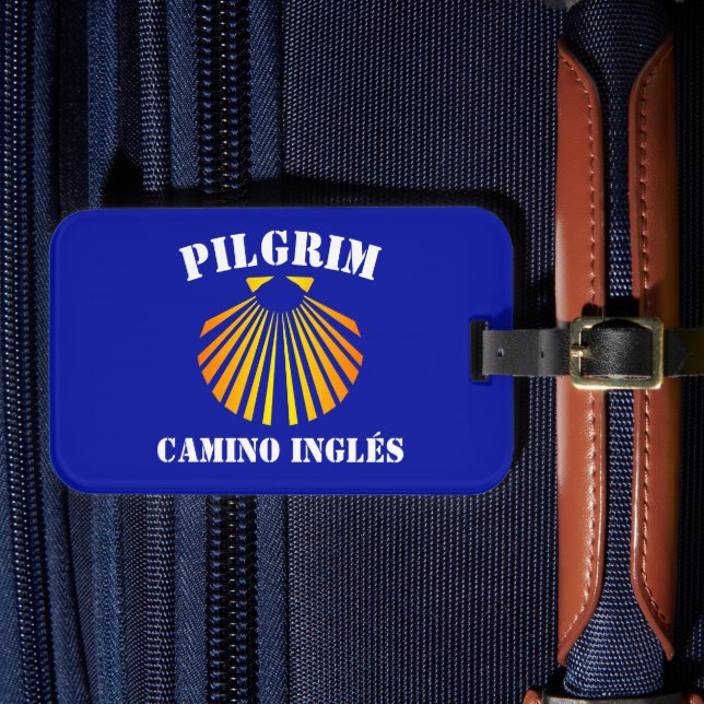 Camino Inglés pilgrimer Bagagebricka (Framsida Insitu 4)