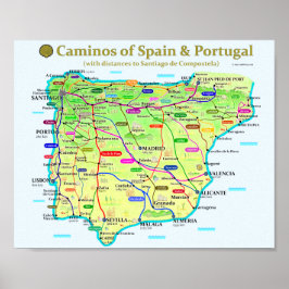 Camino Karta Poster