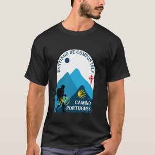 Camino Portugues pilgrimvandring Santiagoleden 202 T Shirt