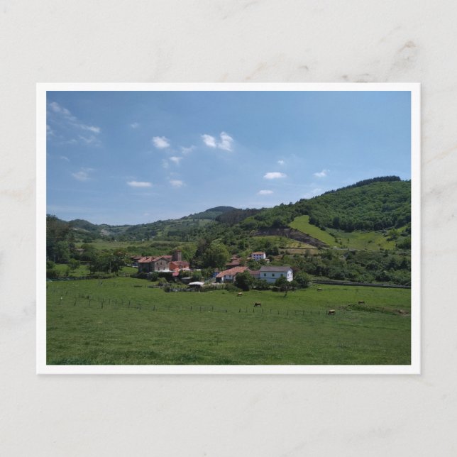 Camino Primitivo de Santiago (Spanien) Vykort (Framsida)