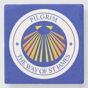 Camino Santiago de Compostela pilgrimer Stenunderlägg