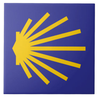 Camino Snäcka Tile Marker, Camino de Santiago Kakelplatta
