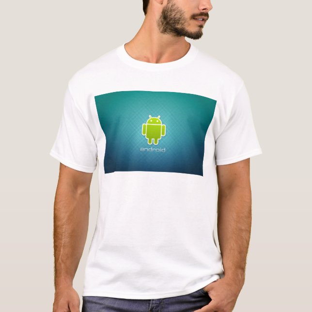Camisa Android & Tux Tee Shirt (Framsida)