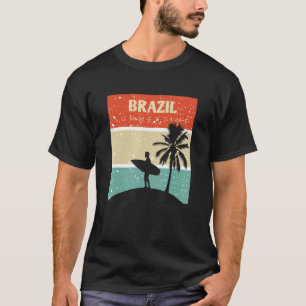 Camisa Brasil Surfa Surfing Rio de Janeiro Brasili T Shirt