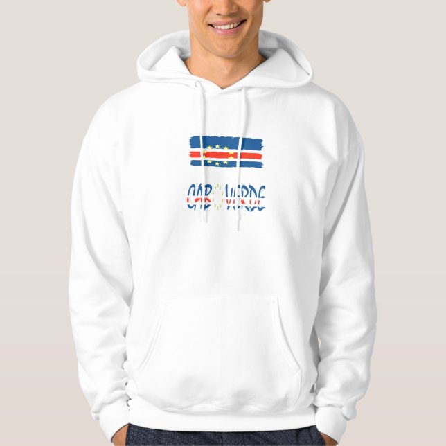 camisa cabo verde bandeira e inscriçao sweatshirt (Framsida)