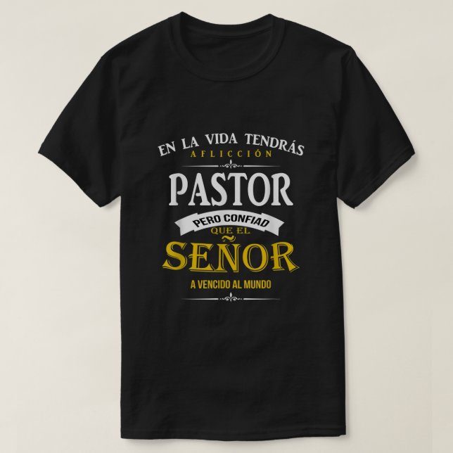 Camisa cristianas para pastor Spain christian243 T Shirt (Design framsida)