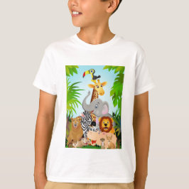 camisa de niño de safari. t shirt