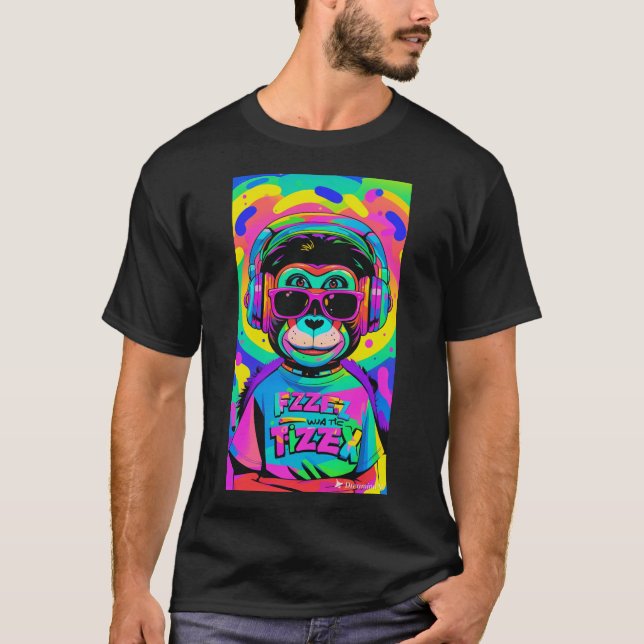 Camisa descolada macaco t shirt (Framsida)