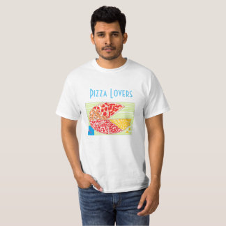 Camisa economica para Hombre diseño pizzalovers T Shirt