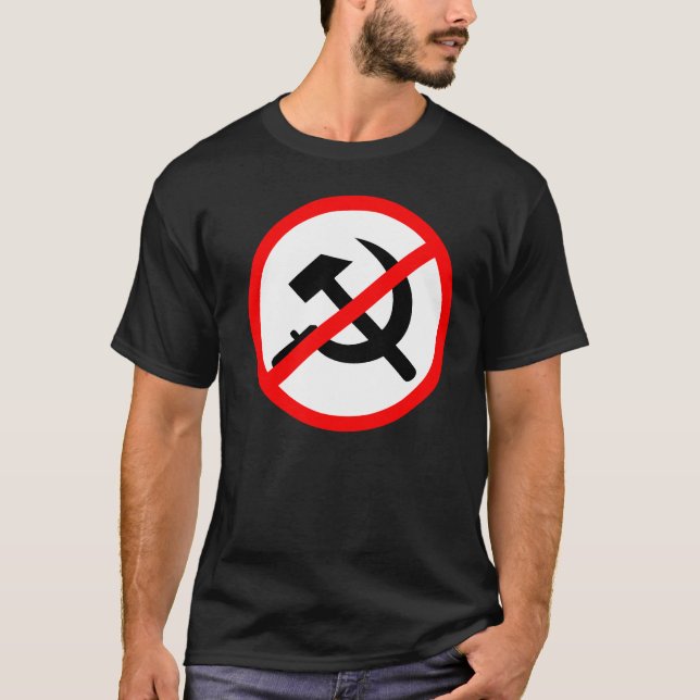 Camisa escura Anti-Comunismo T-shirt (Framsida)