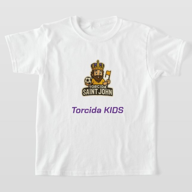 Camisa Infantil Torcida Kids Saint John FC. T Shirt (Laydown)