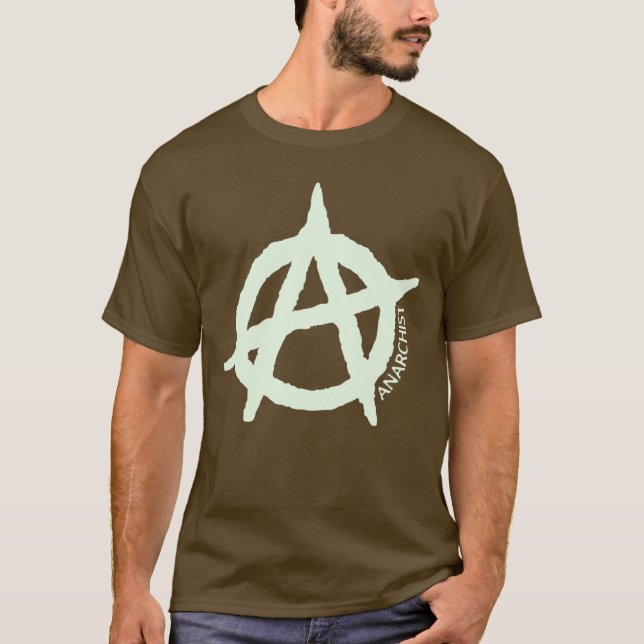 Camisa masculina de anarquismo t shirt (Framsida)