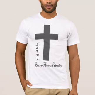camisa masculina Jesus ele me amou primeiro T Shirt