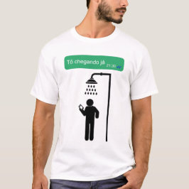 Camisa masculina Whatsapp mensagem T Shirt