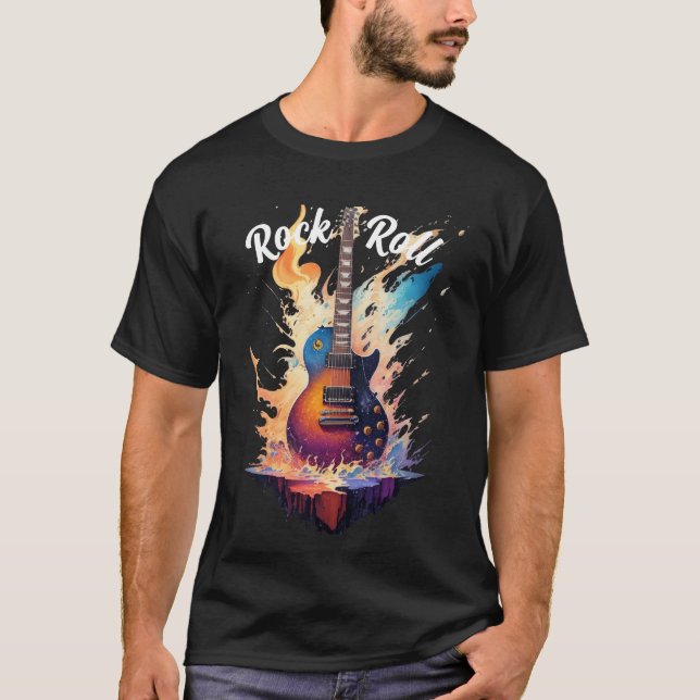 Camisa Rock Roll T Shirt (Framsida)