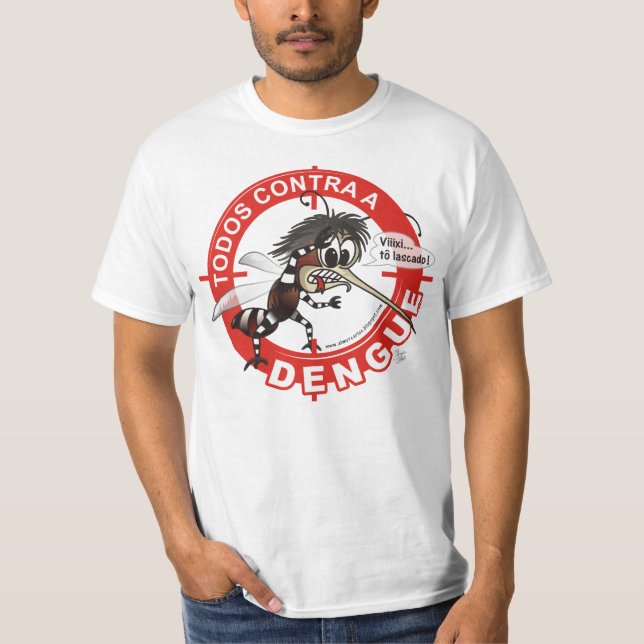 Camisa Todos contra a Dengue Tee Shirt (Framsida)