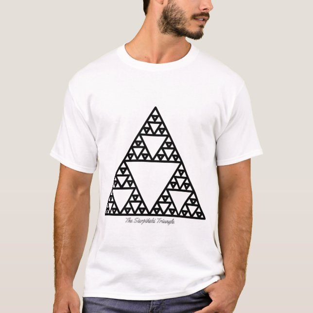 Camisa Triângulo de Sierpiński T Shirt (Framsida)