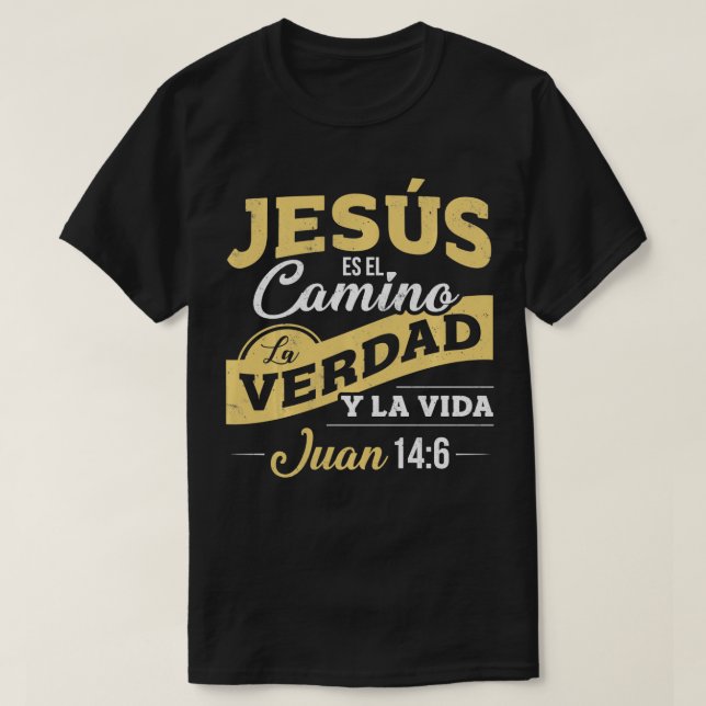 Camisas Cristianas delarga sobre Jesus T Shirt (Design framsida)