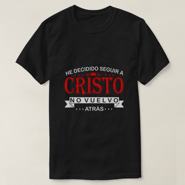 camisas cristianas en espanol Spanska kristna T Shirt (Design framsida)