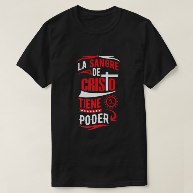 Camisas Cristianas La Sangre de Cristo Jesus Sal T Shirt (Design framsida)