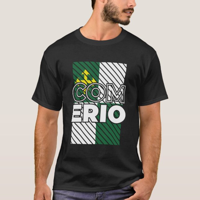 Camisas De Puerto Rico Hecho En Comerio T Shirt (Framsida)