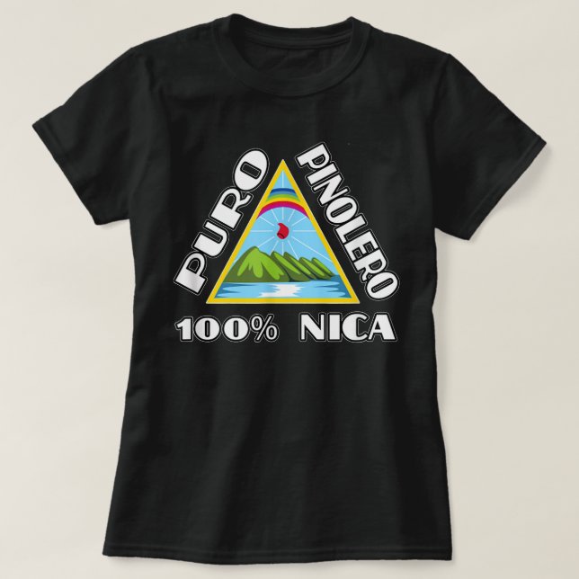 Camisas Nicaragua Design Puro Pinolero Nicaraguan T Shirt (Design framsida)
