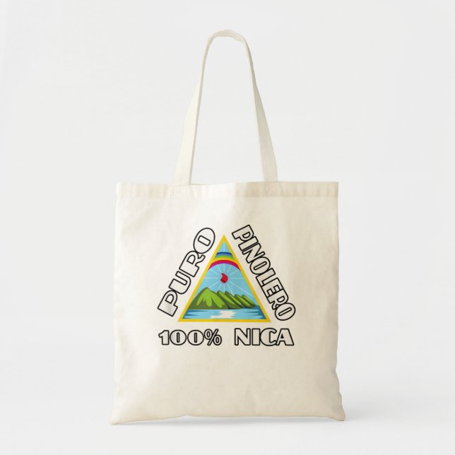 Camisas Nicaragua Design Puro Pinolero Nicaraguan Tygkasse (Framsidan)