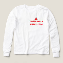 "Camiseta Adolescente Feliz Año Nuevo 2026  T Shirt