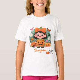 Camiseta Adorable de Fantasmas y Calabazas para Ni T Shirt
