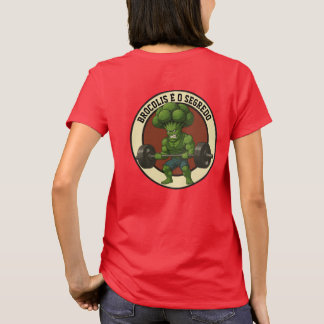 Camiseta Adulto Brócolis é o Segredo - Back T Shirt