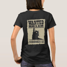 Camiseta Adulto Schrodinger's Cat - Dark - Back T Shirt
